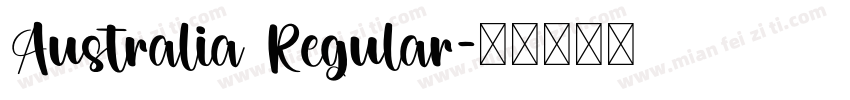 Australia Regular字体转换